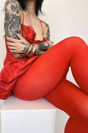 Solid Tights - Red