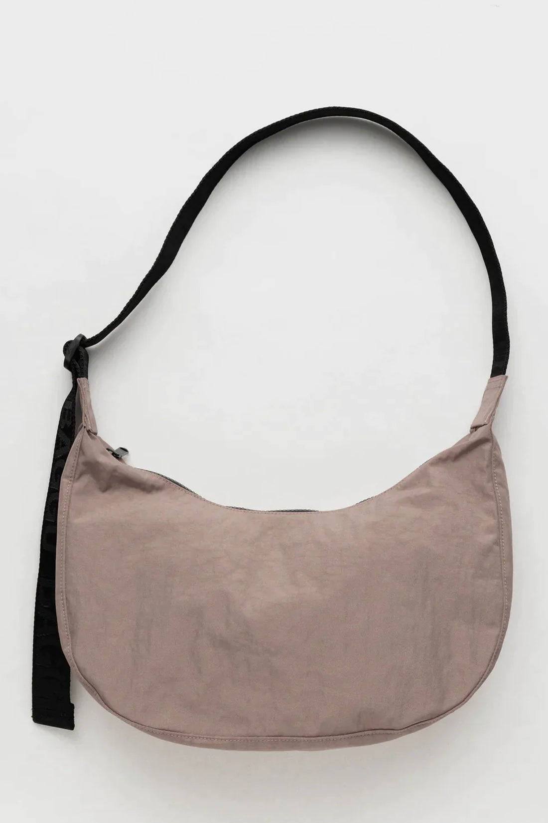 Medium Nylon Crescent Bag - Taupe