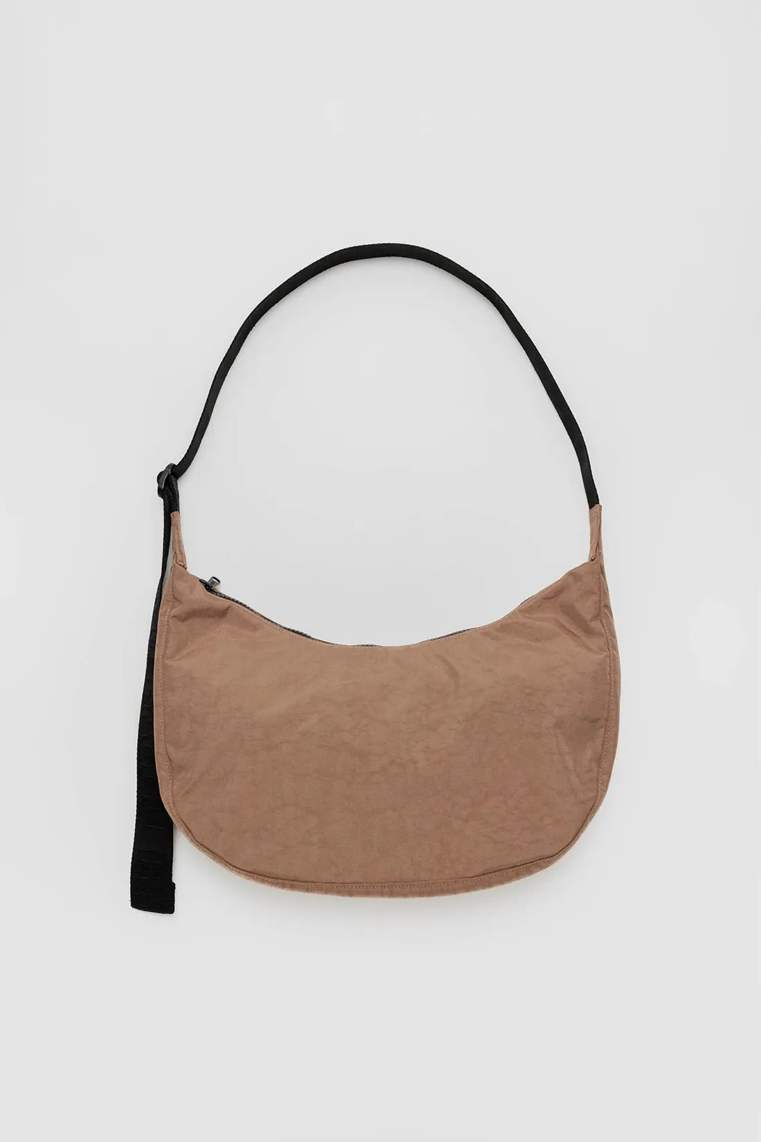 Medium Nylon Crescent Bag - Cocoa