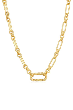 The Cardiff Clasp Necklace - Gold