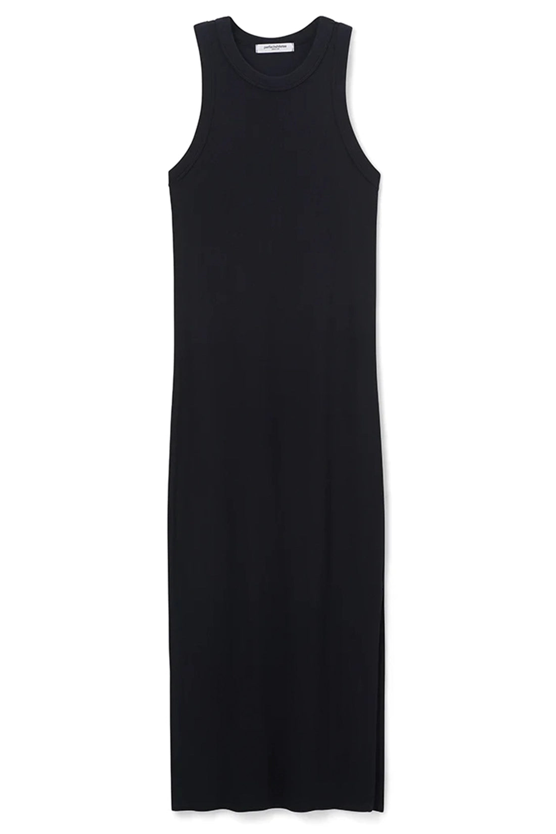 Grace Midi Ribbed Tank Dress - True Black