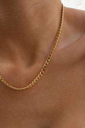 The Classique Skinny Curb Chain (5mm)- Silver