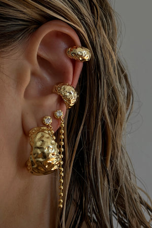 Molten Ear Cuff Set - Gold