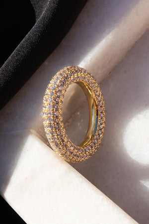 Pave Amalfi Ring - Gold