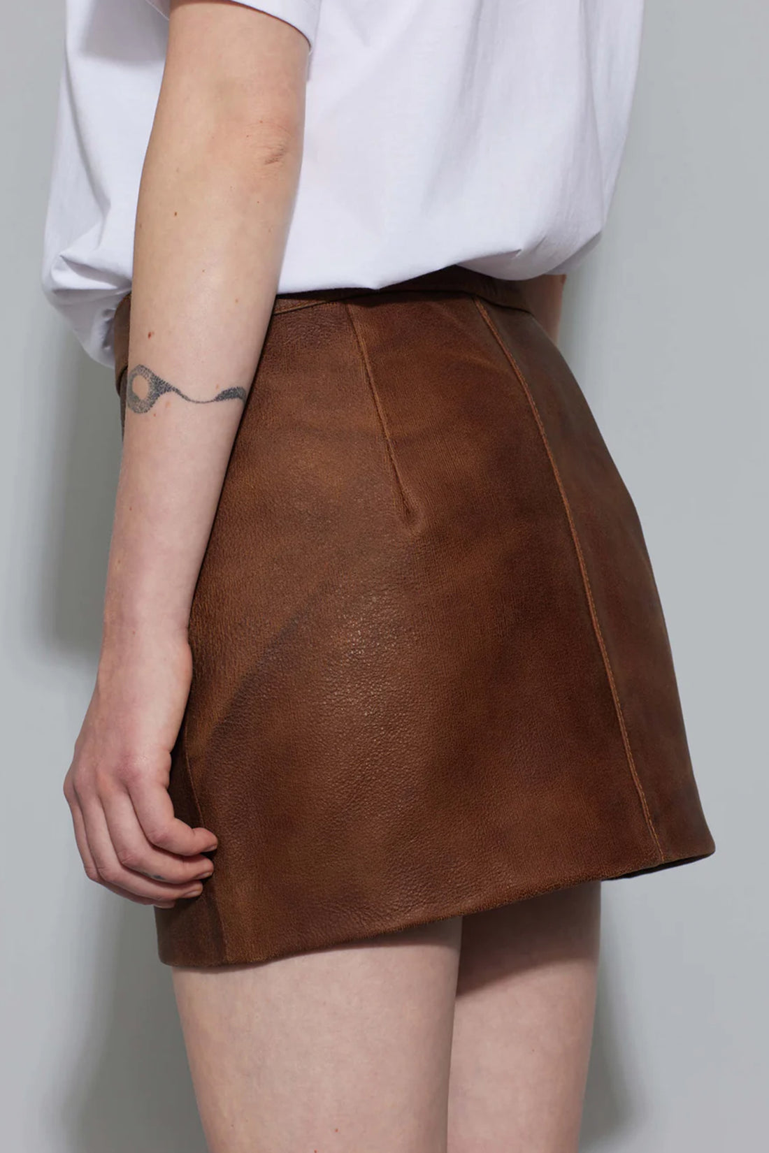Rocky Leather Skirt