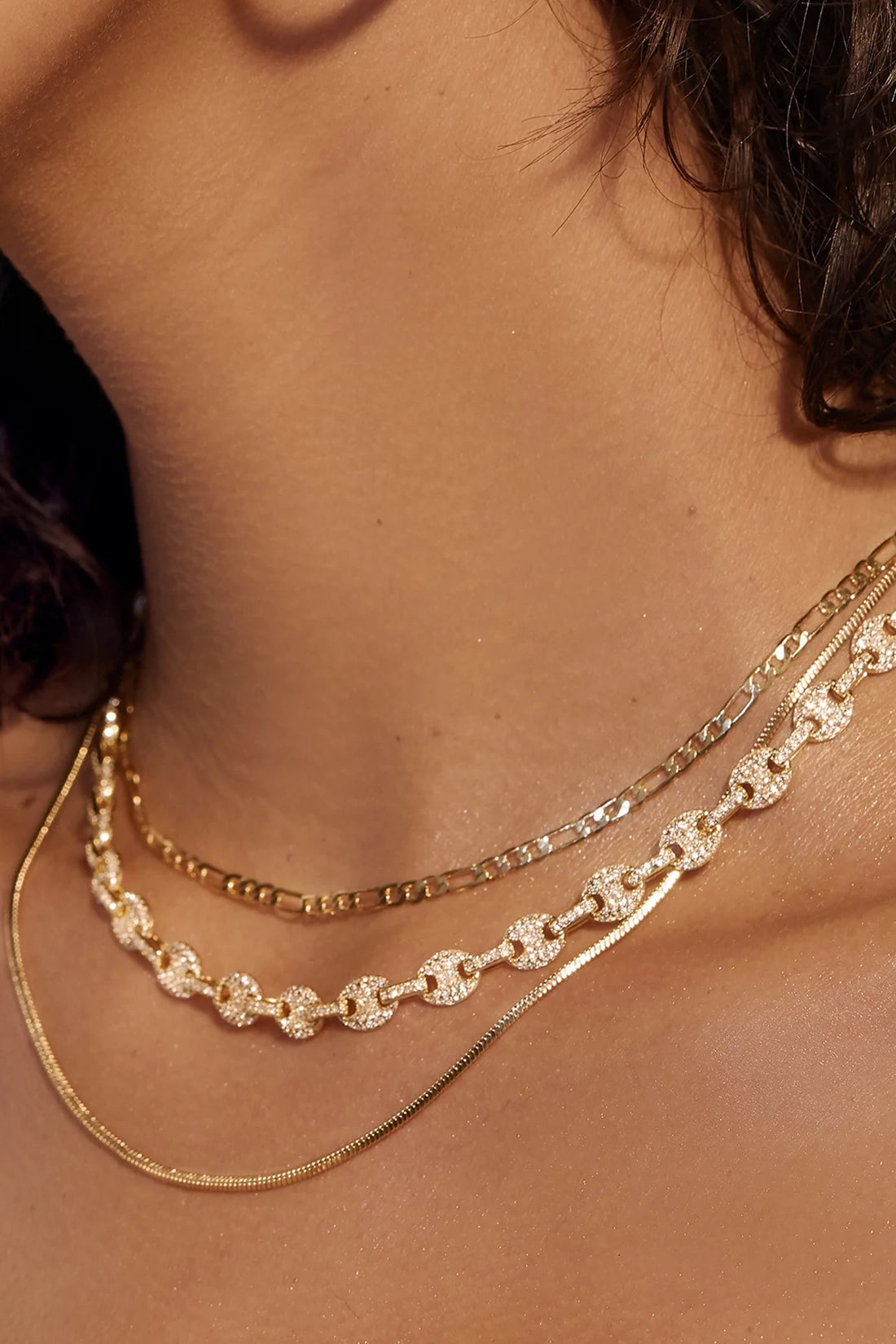 Cecilia Chain Necklace- Gold