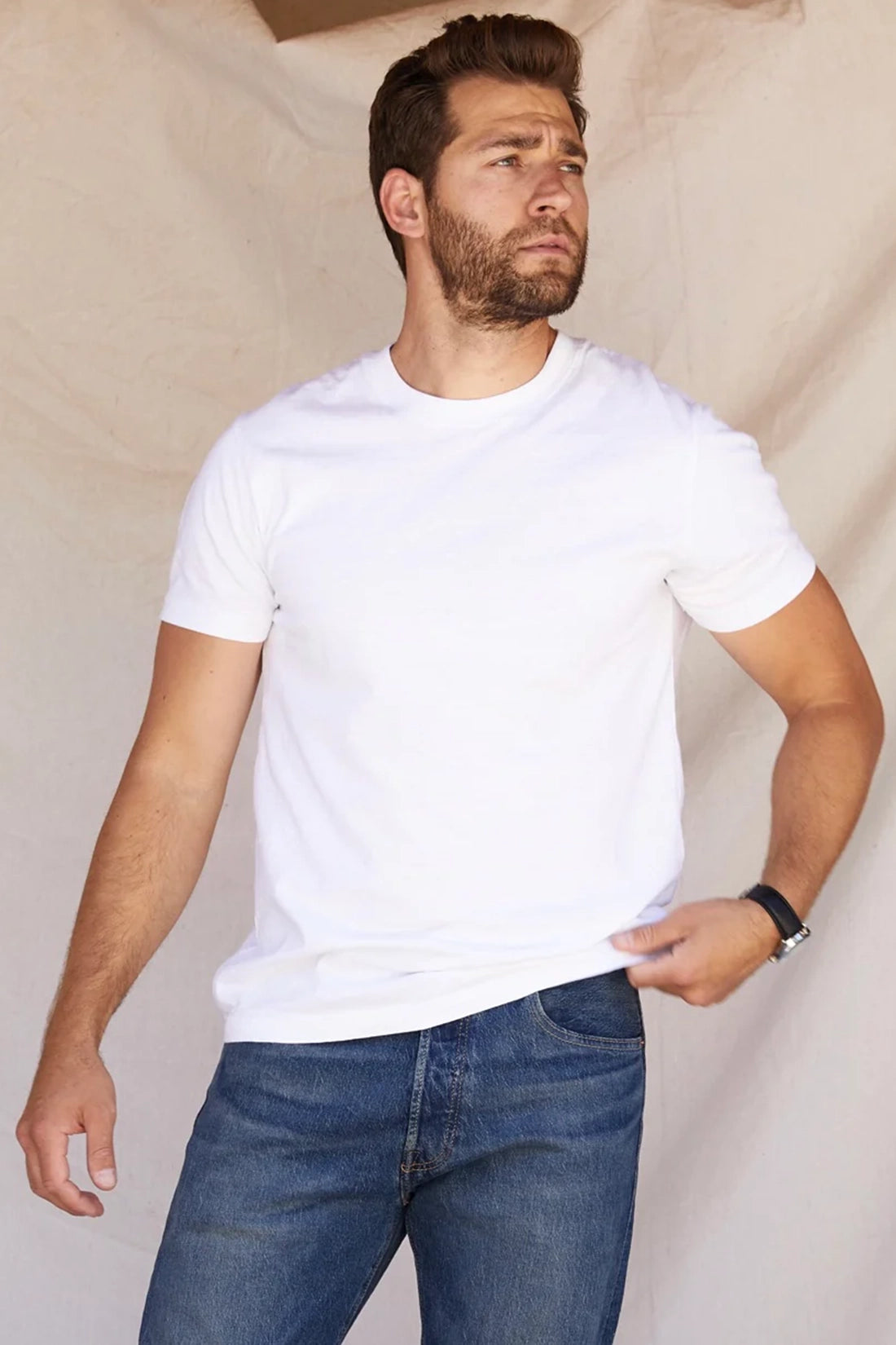 Mick Mens S/S Recycled Tee - White