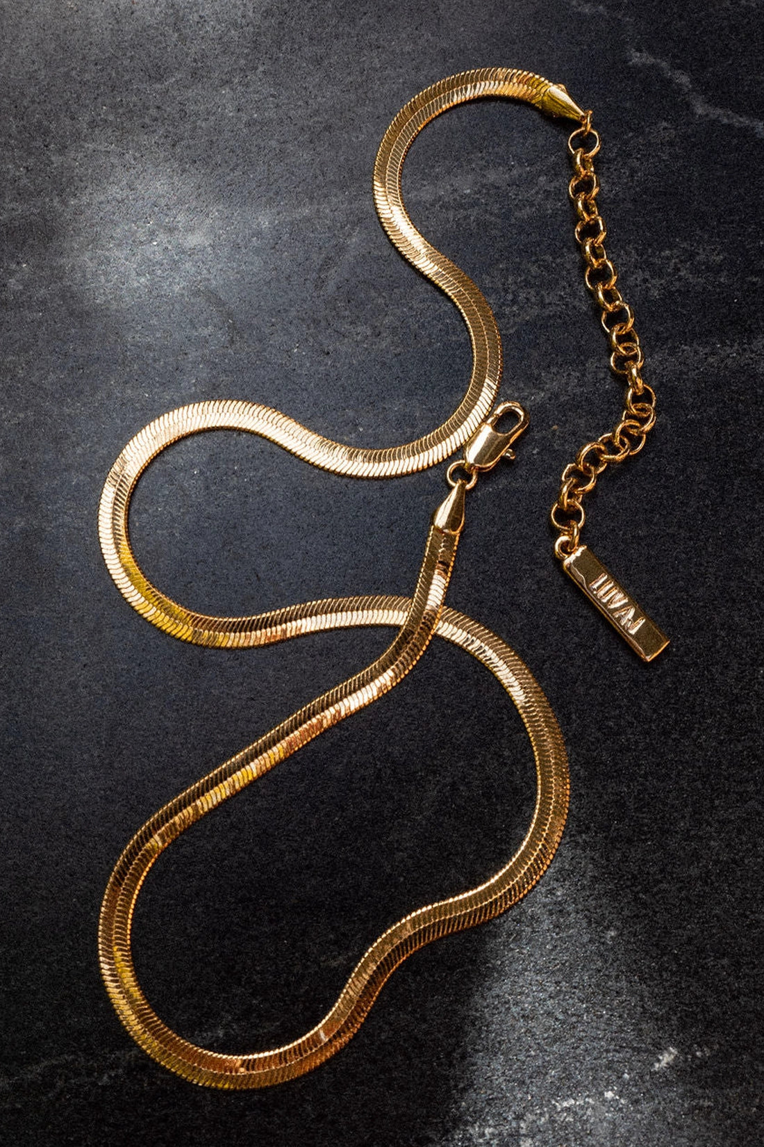 The Classique Herringbone Chain- Gold