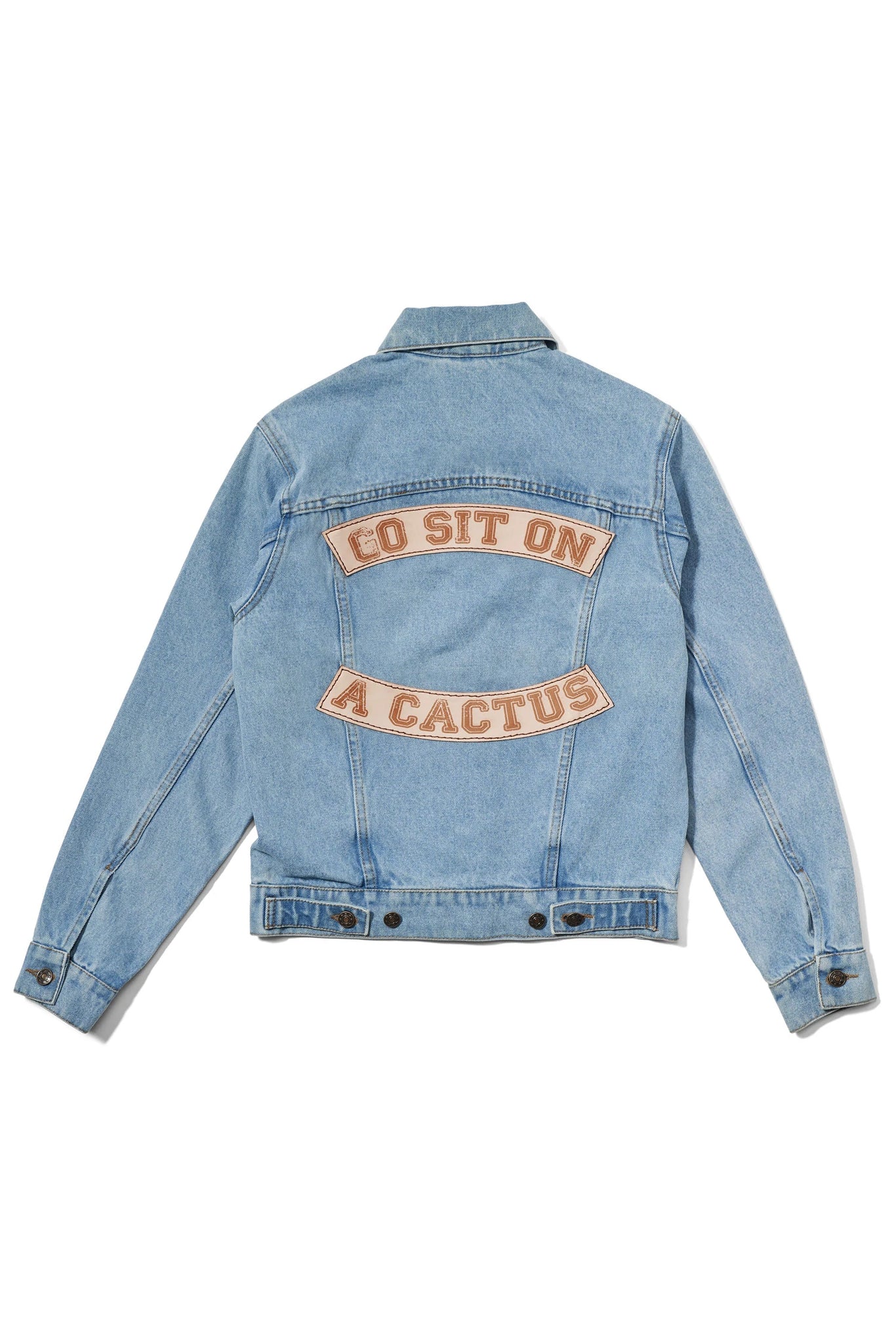 Go Sit On A Cactus Jacket- Denim